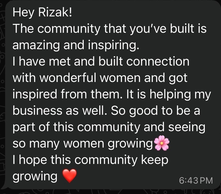 Testimonial screenshot